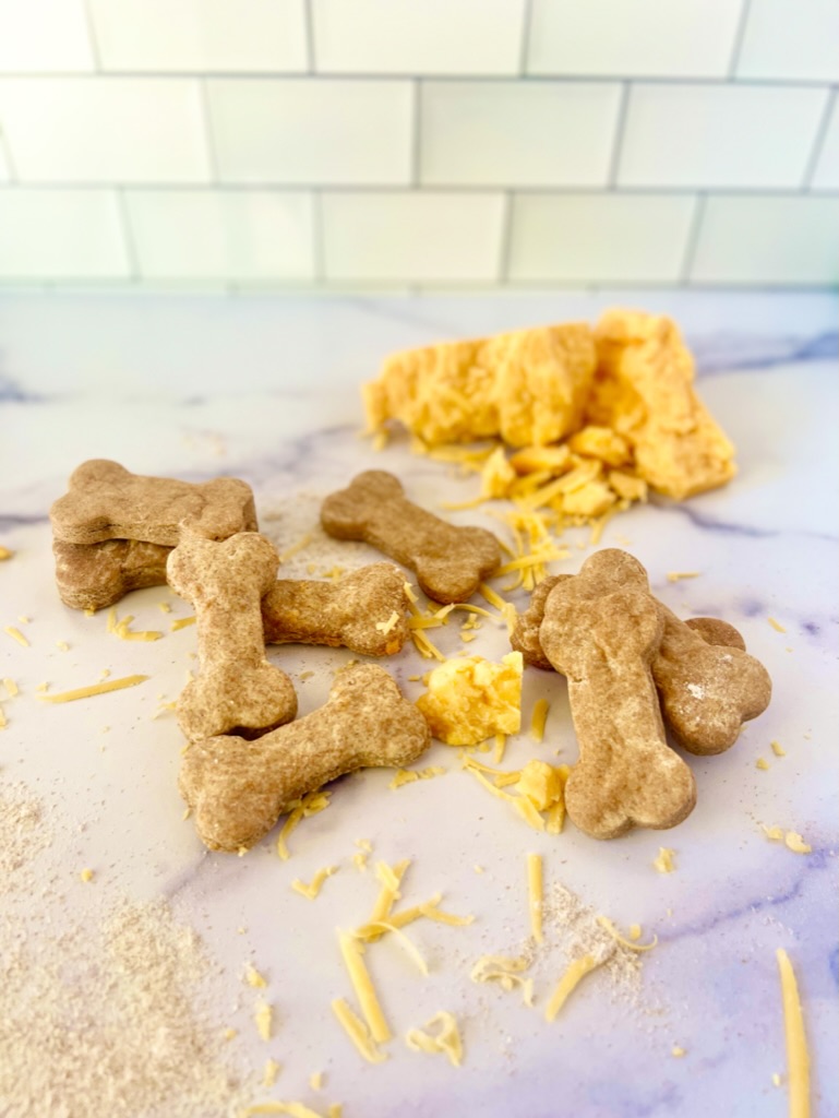Cheddar Cheese Dog Bones